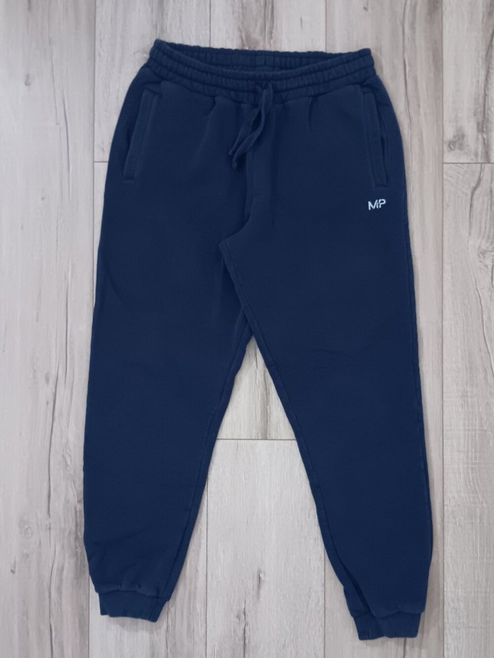 MP Myprotein Men's Joggers Sweatpants Navy Blue Size M Cotton Blend Athletic